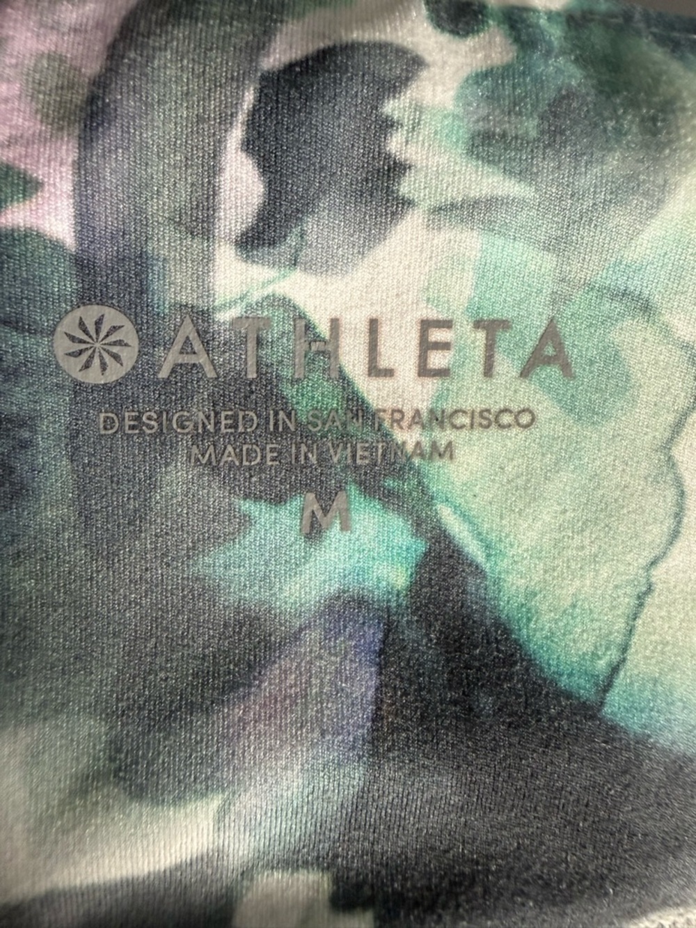 Athleta Floral Mudra Leggings Womens Sz M - Picture 6 of 6